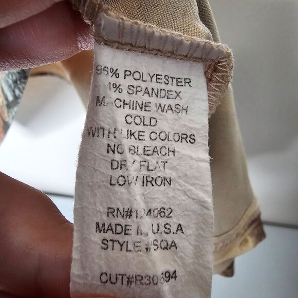 Cactus L Y2K Bling Gem Top Asymmetric Hem Boho Western Cowgirl Tunic Embellished - Picture 4 of 5